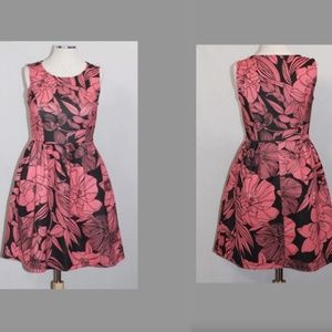 Black & Pink Floral Dress
